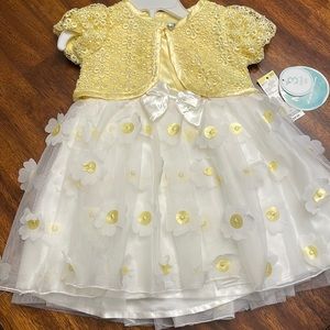 🆕 NWT Nanette Baby Girls 3 piece dress set